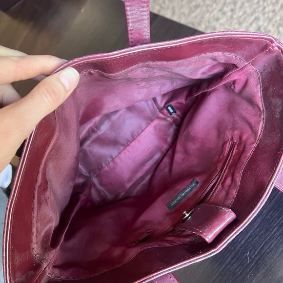 Vintage Victoria Secret Burgundy Hand Bag - Picture 5 of 8